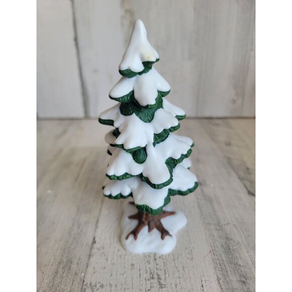 Dept 56 Village porcelain pine small snow 52191 accessory xmas - Picture 4 of 7